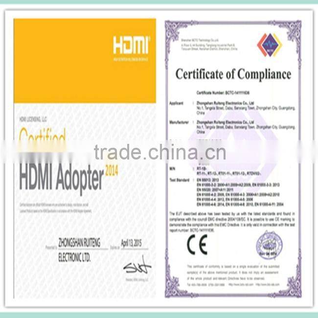 V1.4 Flat HDMI Cable with Ethernet and Gold connector support 3D