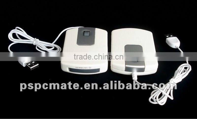 Mini optical mouse with CARD reader