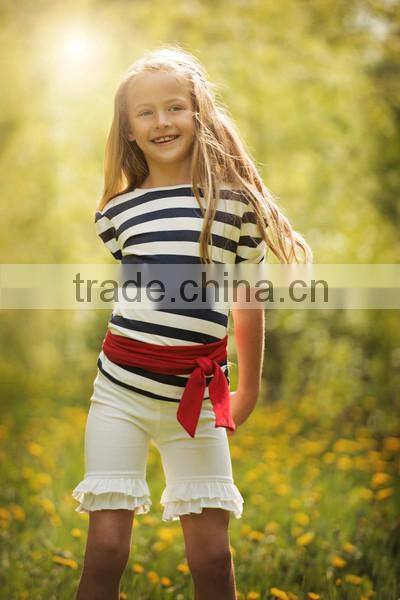 Fashion Organic cotton kids skirt and top cotton tank for girls