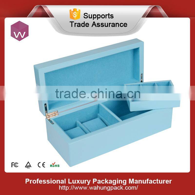 happy wedding wood with paper jewelry box