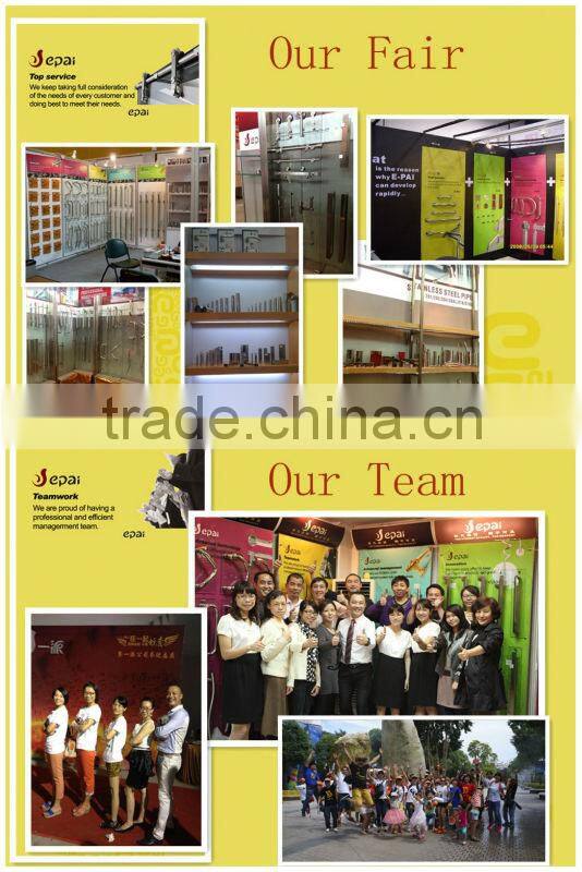 8" Tubular entrance and shower door mirror poliahed push pull handle