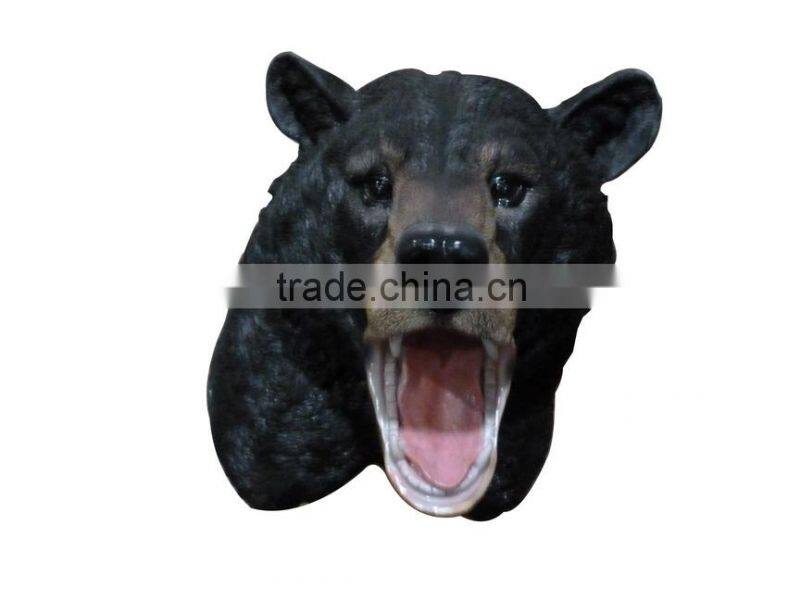 3D polyresin animal head wall hanging sculpture