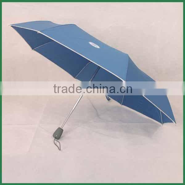 3 folding Flashing night light umbrella Led light folding umbrella promotion