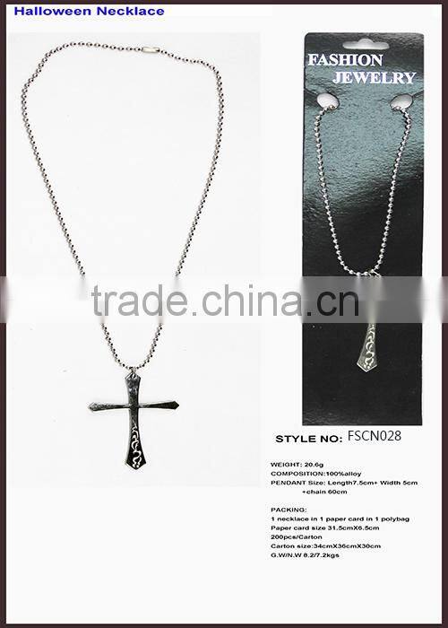 76's Chain Pendant Cross Necklace With Retail Packing