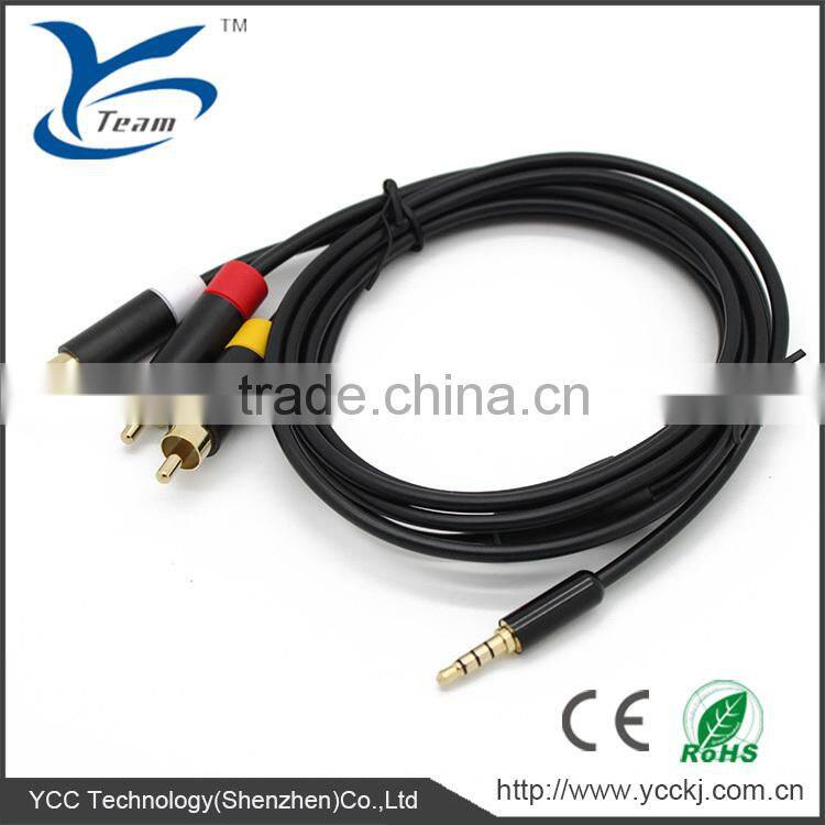 factory price video game accessories cable for xbox 360 E av cable