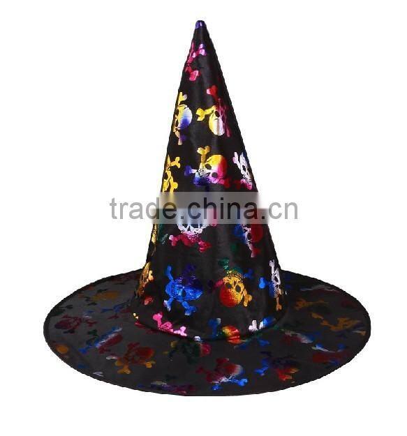 Printed colorful witch hat