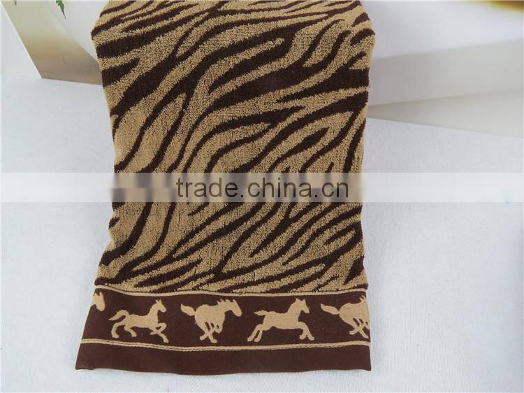 Factory Sale Directly Supply Supermarket Quality Black and White animal print bathroom zebra towel