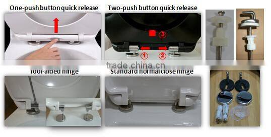 Customised printed flower toilet seat