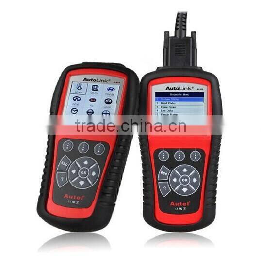 Original Autel Autolink AL619 ABS/SRS + CAN OBDII Diagnostic Scan Tool Turn off Check Engine Light clears codes resets monitors