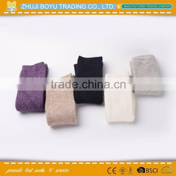 BY-161205 Warm Winter Thick wool mixture ANGORA Cashmere Casual Dress Socks
