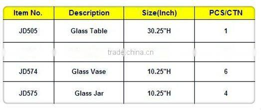 Classical Art Glass Table for Home Decoration