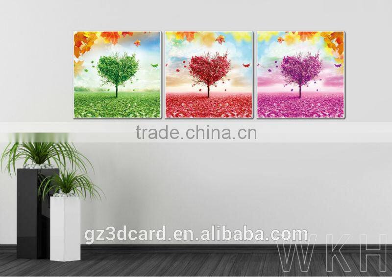 New Material PET 1.5mm No Frame Picture High quality promotional lenticular 3d pictures