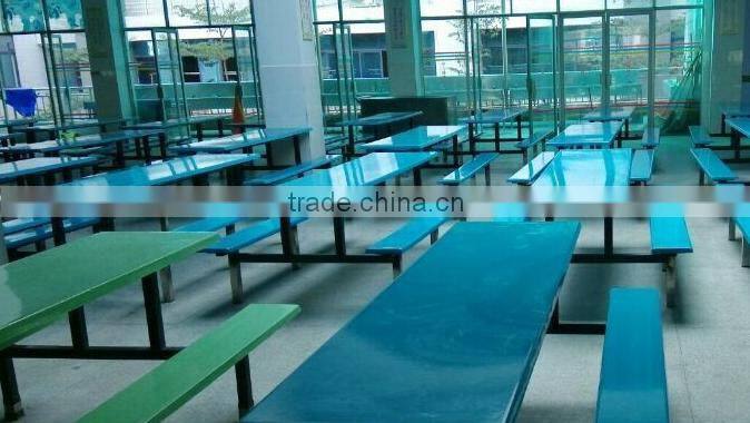 fast food shops and school canteens 8 person dining table and stool