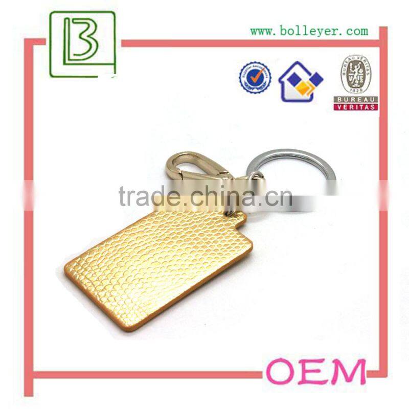 Gold Leather Keychain Holder For Wholesale