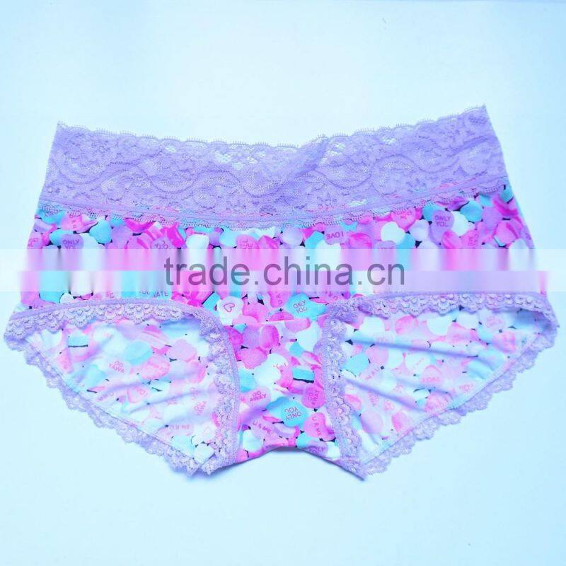 Hot Sell 2016 Stylish Transparent Sheer Lace Panties For Woman Underwear