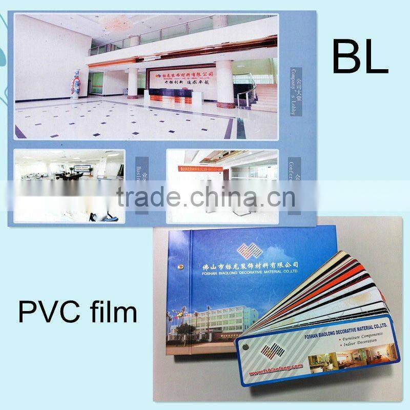 Hot!!! Unique kitchen cabinet pvc foil in wood grain