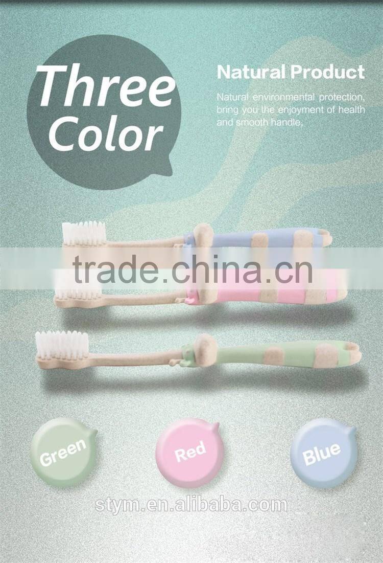Wheat Straw Non-toxic Wholesale Kid toothbrush Child toothbrush Baby toothbrush