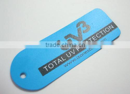 clothing plastic label paper tag with hole