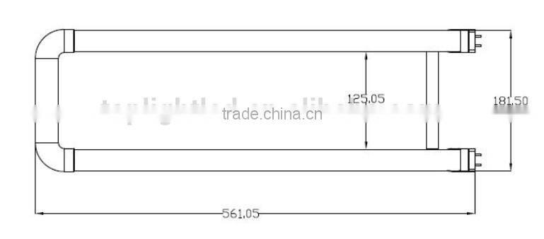 2ft U tubes 18W T8 led tube with g13 base