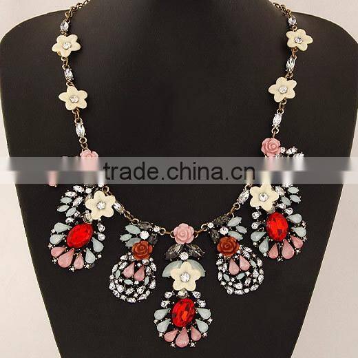 ODM/OEM Jewelry Factory fashion jewelry wholesale chunky feather necklace