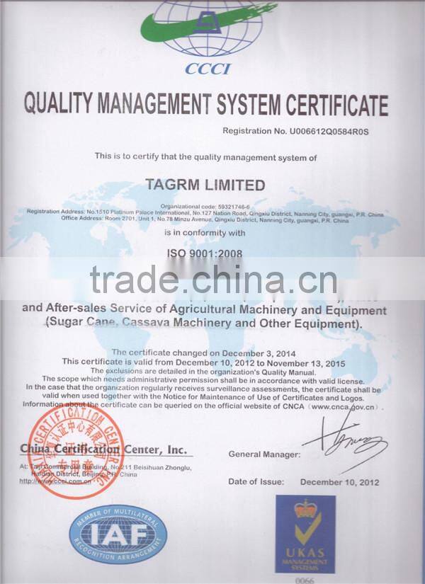 Tractor pulling mini sugarcane planter/sugarcane combine planter for fast planting