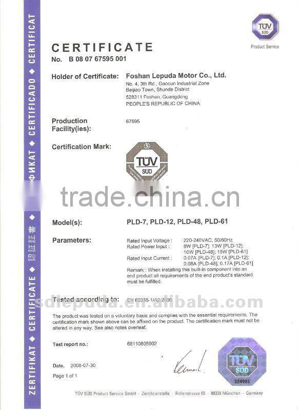 PLD 110/220v Shaded Pole|Salient Pole Asynchronous Motor 68 Series|Electric Motor