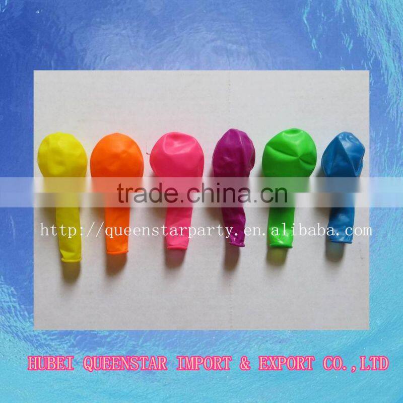 Natural latex helium balloon party balloon Neon color orange