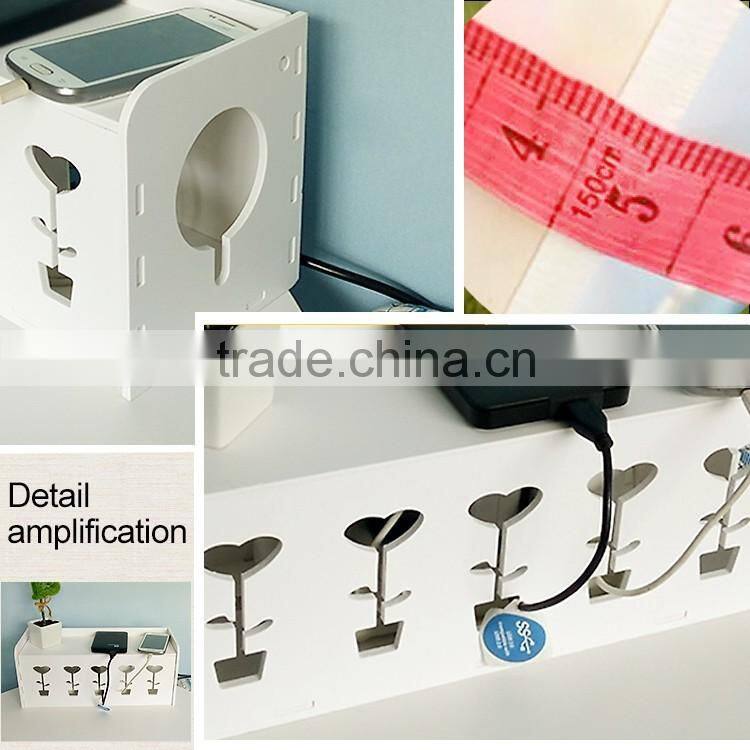 New Arrival Fashion Safety Socket Outlet Board Container Cables Storage Organizer Case Box