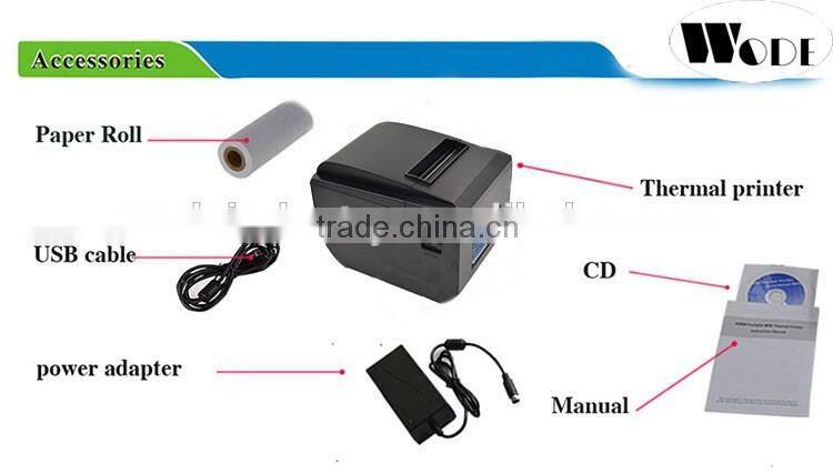 Cheap price 80mm thermal printer receipt printer pos printer with auto cutter