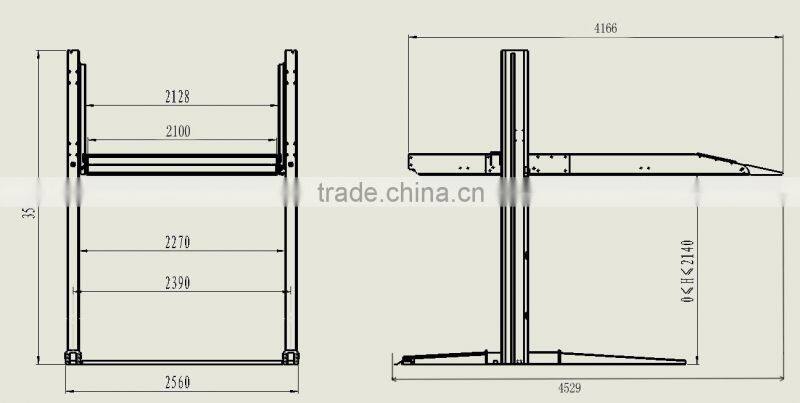 smart automatic garage parking system/auto stacker/hydraulic parking lift/portable double floor parking