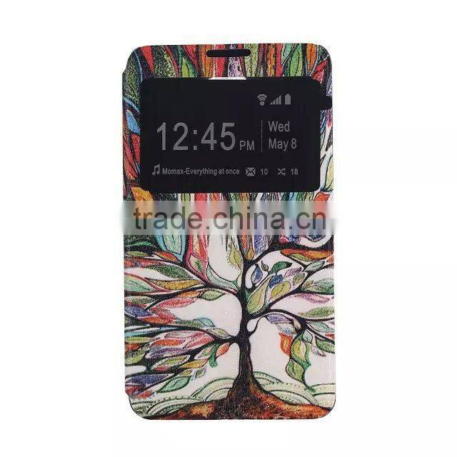 PU Plastic Printed Back Cell Phone Case For SONY E4