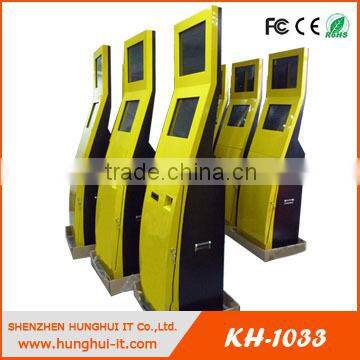 dual screens 19inch touch screen payment kiosk