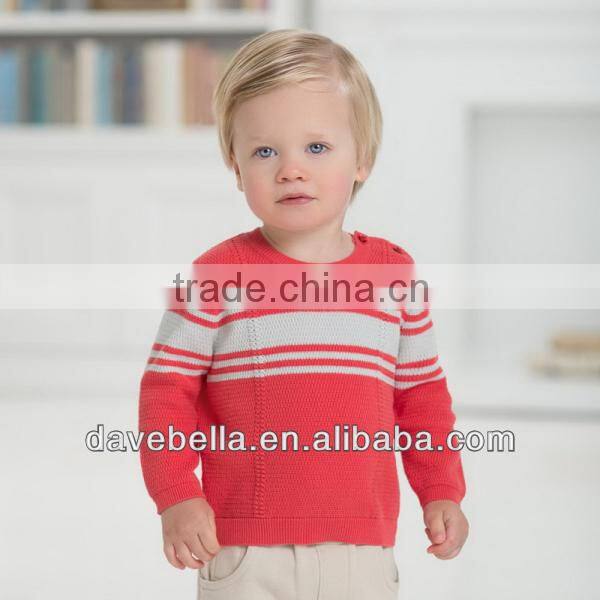 DB967 dave bella 2014spring cotton toddlers sweater infant clothes outwear baby pullover wholesale baby tops kids sweater