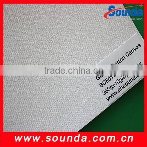 Glossy cotton canvas
