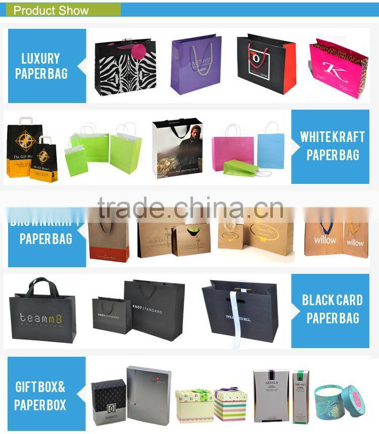 Hot sale custom brown kraft paper bag for shopping and packaging