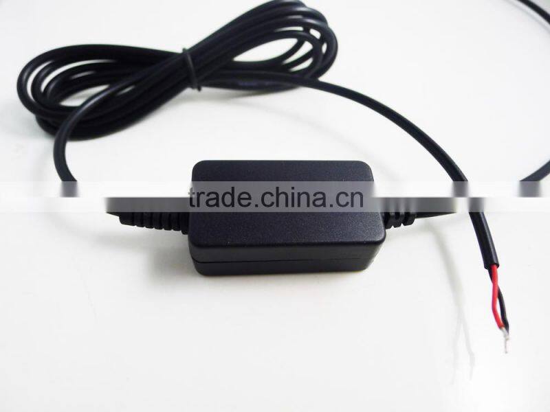 1.5M cable DC Converter Module 6-30V 12V 24V to 5V double female USB OUTPUT