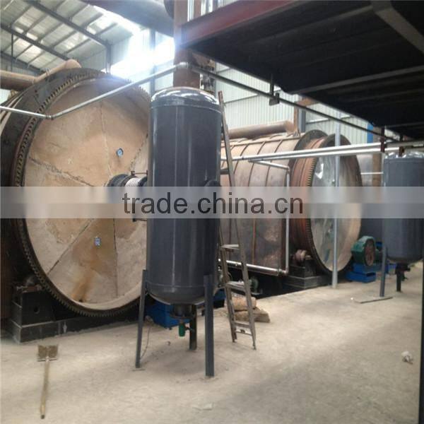Continuous waste tire pyrolysis equipment with high oil yield