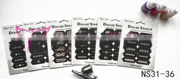 2015 new design nail stencil vinyl sticker factory price