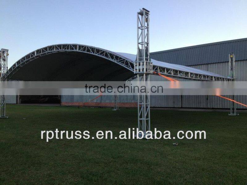 aluminum trussing for stage lights