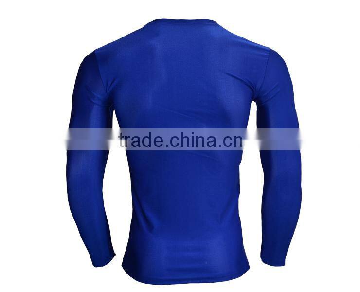 Wholesale Guangzhou Clothing Factory Custom Superhero Shirt High Elastic Gym Compression Quick Dry Sports Tops Male