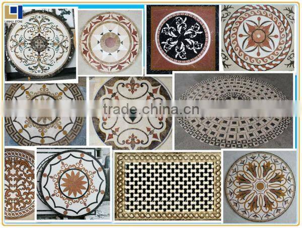The fashion custom-made medallion Floor marble tile pattern