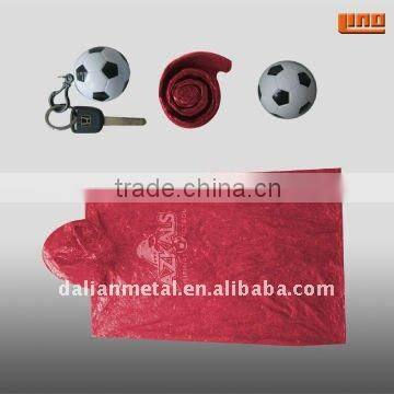 raincoat with reflective tape/pvc long raincoat