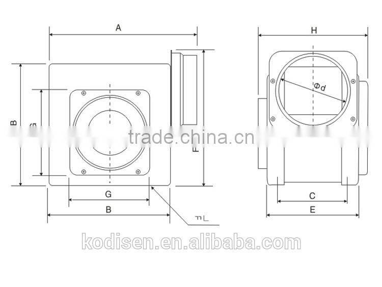 Duct ventilator fresh air supply units