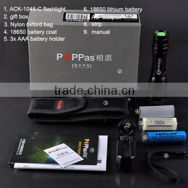 S3 power light Rechargeable Zoom small rechargeable torch light