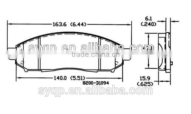 Direct Factory D1094 brake pad