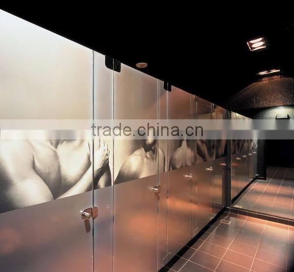 Decorative Art Glass Painted Interior Glass Partition Wall