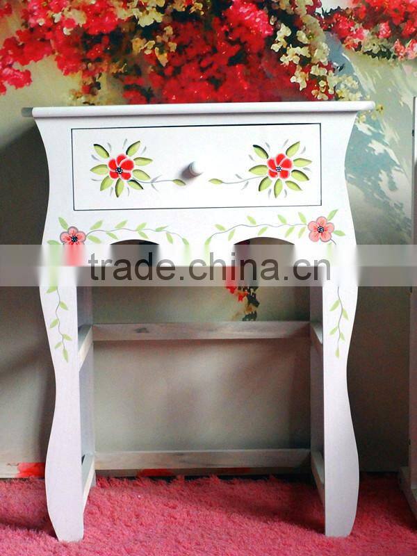 Bedroom furniture Solid wood Modern elegant folding mirror dresser