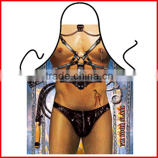 High quality sublimation printed polyester sexy apron