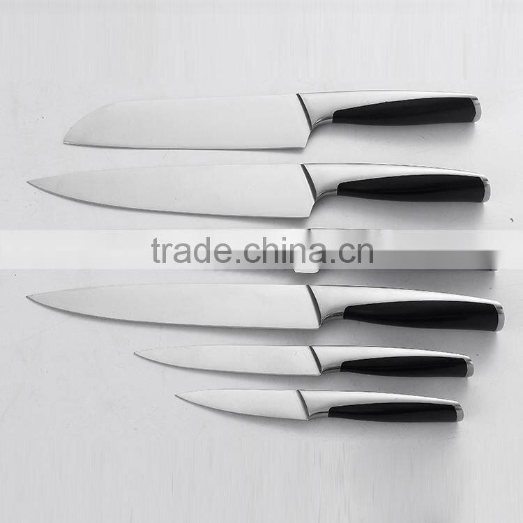 AH52 beauty no.1 handle stainless steel 6pcs kitchen kinfe set