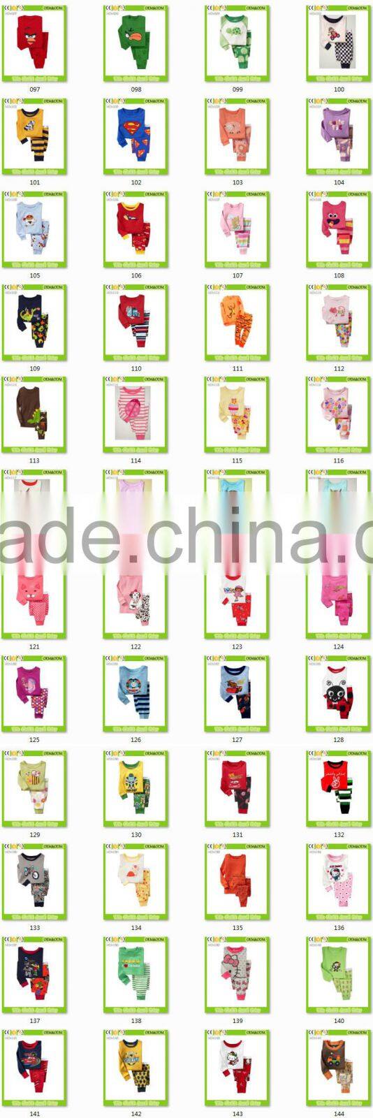 children clothes girls lovely pink pajamas baby cat styling cute sleepwear kids funny pyjamas OEM&ODM